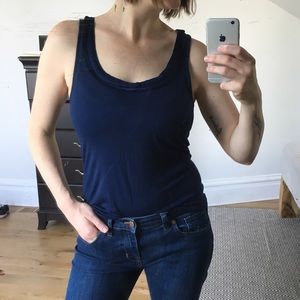 Ribboned scoop neck tank